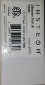 INSTEON Model 2477D Dimmer (White) 15amps With Quick Guide NIB (SCE 30y25) - Picture 1 of 9