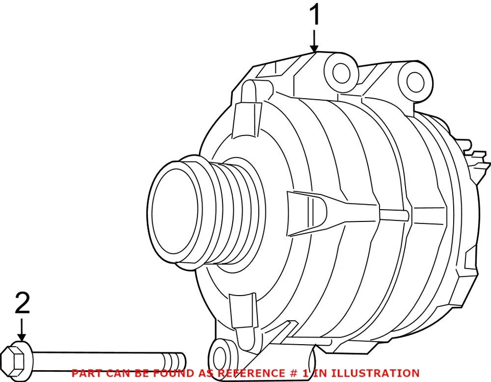 Genuine OEM Mopar Alternator For Chrysler 200 Town & Country - Изображение 1 из 2