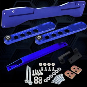 Brazo de control inferior trasero azul + soporte de subchasis + barra de amarre para Honda Civic DX ES 01-05 - Imagen 1 de 10
