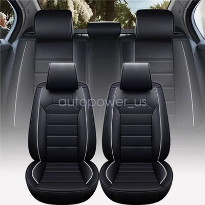 For Volkswagen Jetta 2008-2023 Car 5-Seat Cover Cushion Pad Full Set Leather - Image 1 of 4