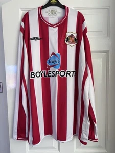 AUTHENTIC SUNDERLAND 2009-10 HOME FOOTBALL SHIRT SIZE XXL ADULT (EXCELLENT) - Picture 1 of 6
