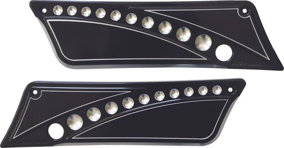 Accutronix Saddlebag Latch Cover Black BL9313-DN - Image 1 of 1