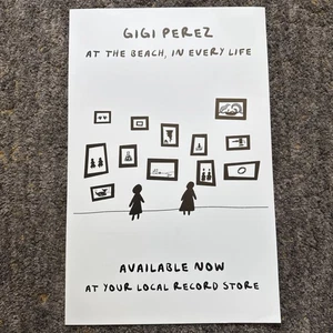 GIGI PEREZ "At The Beach, In Every Life" 11x17 2-sided record store promo poster - Picture 1 of 7