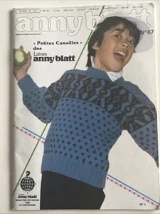 Anny Blatt Creation Magazine No. 67 Knitting Patterns 1984 Petites Canailles Chi - Imagen 1 de 3