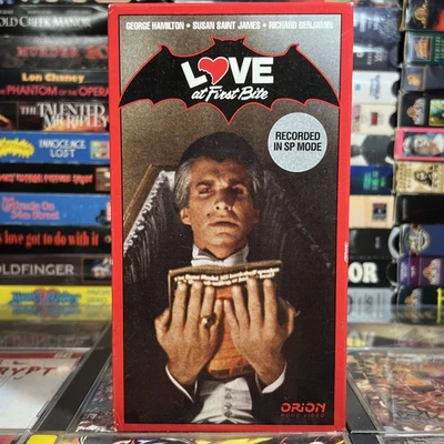 Love at First Bite 1979 VHS Tested Rental George Hamilton Vampire Horror Comedy - Image 1 of 4