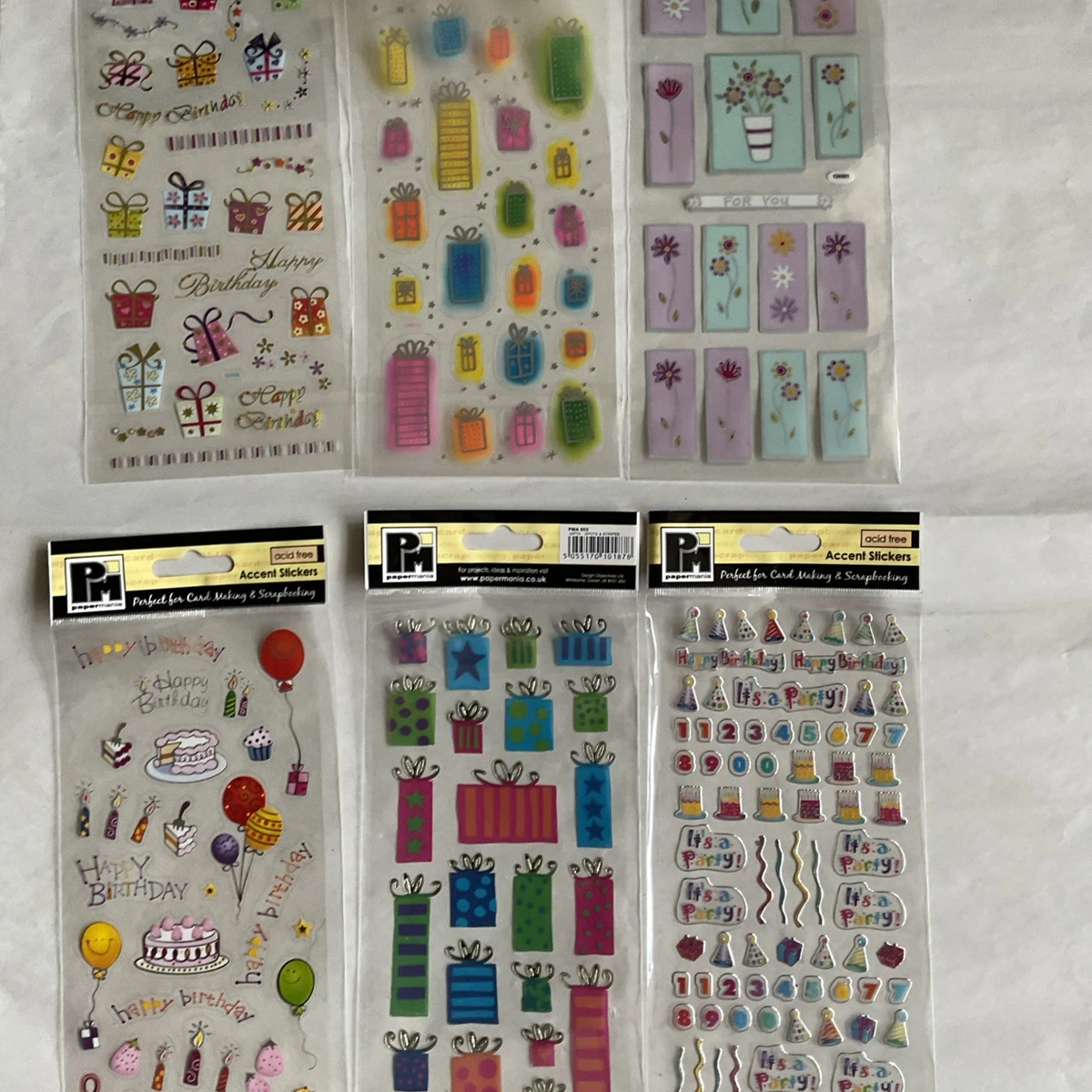 Papermania Aufkleber-Set – Bunte Sticker Zum Basteln, Verzieren, Für Karten, Alben & Mehr