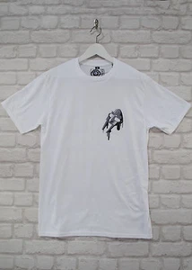 Brooklyn Zoo MF DOOM Paint Drip Gladiator Mask Rapper Hip Hop White T-Shirt - Picture 1 of 1