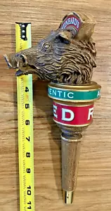 Weinhard's Beer Tap Handle Knob Keg Bar Top Kegerator Boars Head Red Ale Vintage - Picture 1 of 7