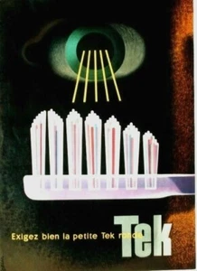 Original vintage poster TEK DENTAL TOOTHBRUSH EYE 1946 - Imagen 1 de 1