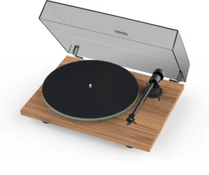 Pro-Ject Turntable T1 EVO Walnut incl Cover + Cartridge OM10 - Picture 1 of 6