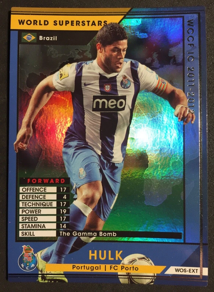 Tarjeta refractor 2011-12 Panini WCCF World Superstars EXTRA WOS-EXT Hulk FC Porto Foto 1 de 1
