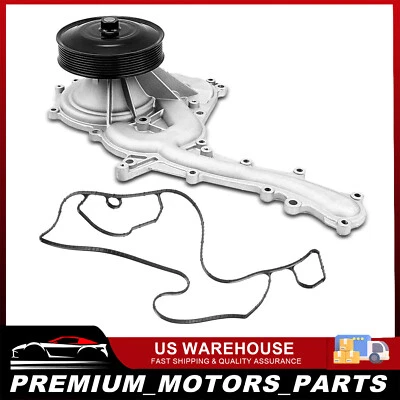 Water Pump w/ Gasket & Pulley for Ford F-250 350 Super Duty 2011-2015 6.7L Main - Image 1 of 4