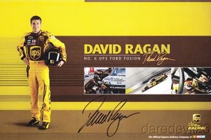 2010 David Ragan signed UPS Ford Fusion NASCAR Sprint Cup postcard - Picture 1 of 1