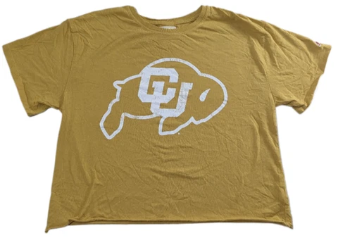 Gallaudet University Original League Cropped T-Shirt Womens Large Cover