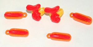Vtg 2 Premium Advertising Oscar Meyer Ring & 4 Hot Dog promo set NOS New 1970s - Picture 1 of 5
