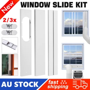 2/3x For Portable AC Air Conditioner Windows Slide Kit Plate Part White / Screws - Picture 1 of 13