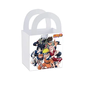 8 Naruto Treat Box Fiesta Favor Botín Bolso de Bienestar Cumpleaños 3"" x 3"" - Imagen 1 de 6