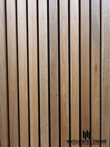 SPOTTED GUM TIMBER SCREENING/BATTENS 42x19MM - Picture 1 of 3