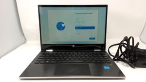 HP Pavilion x360 14T-dw11, i3-1115G4 3.0GHz, 12GB, 128GB SSD,CRAKED DISPLAY - Picture 1 of 2