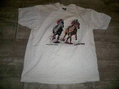 Screen Stars Best Single Stitch Canterbury Downs T-Shirt Tee Sz XL Horse Racing - Image 1 of 4
