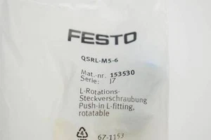Festo Raccordo a innesto rotativo a L QSRL-M5-6 - Foto 1 di 2