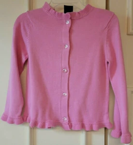 Kleinkind Mädchen Falls Creek Marke rosa Pullover durchsichtige Knöpfe Rüschenkanten 18M neu ohne Etikett - Bild 1 von 6