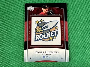 2007 Upper Deck Premier Stitchings 35 #49 Roger Clemens 28/35 Houston Astros - Picture 1 of 1