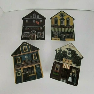 Wysocki Folktown 1996 Decorative Plate Collection Set of 4 - Picture 1 of 5