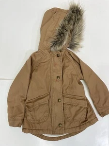 Abrigo marrón forrado de vellón Old Navy Performance para niñas 4T - Imagen 1 de 7