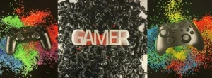 Lot of 3, Gaming Wall Art Poster Canvas Prints - Gamer, Playstation, X-Box - Picture 1 of 11
