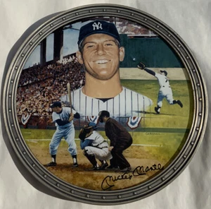 Limitierte Ausgabe "1956 World Series" Teller Mickey Mantle Collection Bradex 84-B10-117.4 - Bild 1 von 4