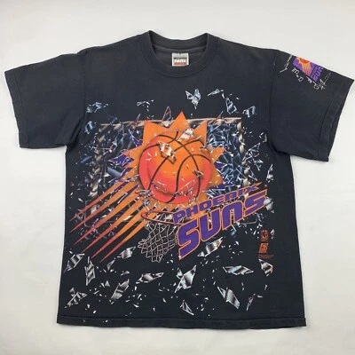 Camiseta De Colección Años 90 Phoenix Suns 1992 Shattered Backboard NBA Para Hombre Grande Barkley Foto 1 de 4