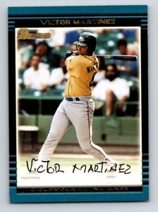 2002 Bowman Draft Picks & Prospects Gold Victor Martinez Auto Cleveland Indians
