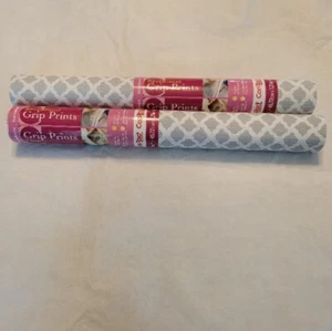 CON-TACT 18" x 8' NON-ADHESIVE GRIP PRINTS LINER-WASHABLE & STAIN RESISTANT-GRAY - Picture 1 of 4