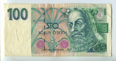 1993 Czech Republic 100 Korun WC156 - Image 1 of 2