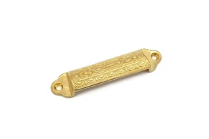 Brass Bin Pull Victorian Eastlake Bin Cup Pull Marine Cabinet Pull Boat Bin Pull - Picture 1 of 3