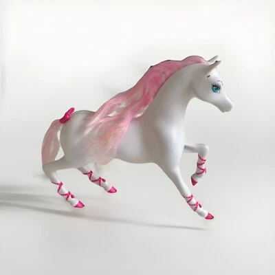 Zapatillas de ballet Mattel Barbie Horse 10" vintage rosa blanco 2009 ojos azules Foto 1 de 4