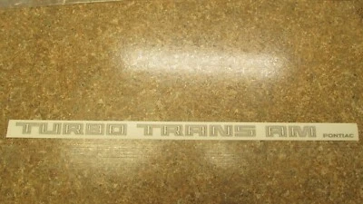 Calcomanía de alerón Trans Am Turbo 1981 con nombre Pontiac 2 colores dorado/oro oscuro Foto 1 de 4