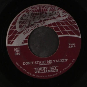 SONNY WILLIAMSON: don't start me talkin' / all my love in vain CHECKER 7" Single - Picture 1 of 2