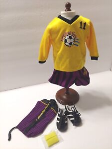 Pleasant Company American Girl Today Shooting Stars Soccer Uniform w Cleats