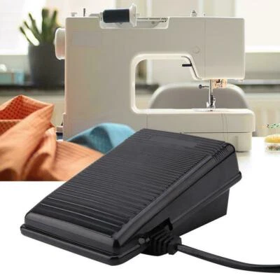 EU Plug Foot Control Pedal With Power Cord for Singer 974 Sewing Machine Black - Image 1 of 4