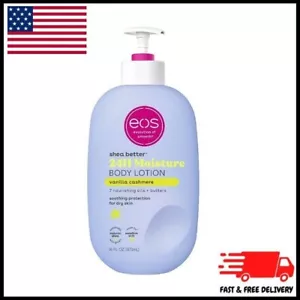 EOS  Shea Better Body Lotion for Dry Skin, Vanilla Cashmere, 16 fl oz - Picture 1 of 3