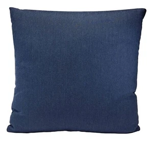Sunbrella Spectrum Outdoor Decorative Throw Pillow Cover 17x17 Indigo Blue - Picture 1 of 10