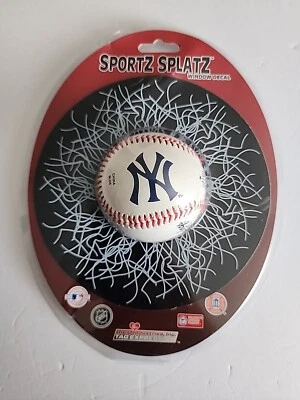 Sportz Splatz MLB New York Yankees Baseball Window Decal NIP - Image 1 of 4