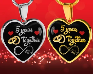 Personalisiertes Geschenk mit Gravur 5. Hochzeitstag für Sie, seit 5 Jahren verheiratet - Bild 1 von 9