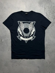 Camiseta Diesel Azul Marino T-Clar Grande Logotipo Cuello Redondo Vintage y2k - Imagen 1 de 9