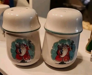 SANTA CLAUS SALT & PEPPER SHAKERS - Picture 1 of 6
