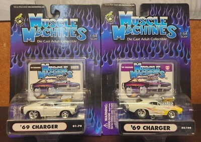 (2) Máquinas musculares Funline escala 1:64 • Lote Dodge Charger 1969 Foto 1 de 4