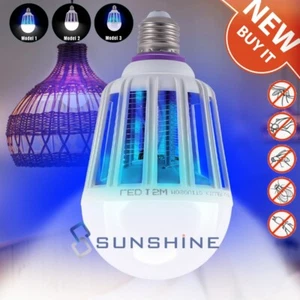 Electric Mosquito Insect Fly Bug Zapper Trap LED Light Repellent Pest Control - Picture 1 of 19