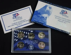 2006 United States Mint 50 State Quarter Proof Set -- Box and COA - Picture 1 of 3
